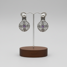 Byzantine Earrings in Sterling Silver with zircon (GT-08)