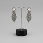 Byzantine Earrings in Sterling Silver with zircon (GT-09)
