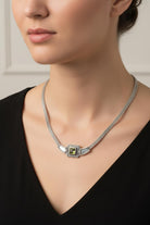 Byzantine Necklace in Sterling Silver with Zircon (PE-50)