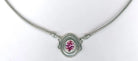 Byzantine Necklace in Sterling Silver with Zircon (PE-51) - ELEFTHERIOU EL