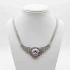 Byzantine Necklace in Sterling Silver with Zircon (PE-52)