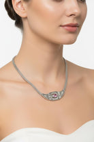 Byzantine Necklace in Sterling Silver with Zircon (PE-59)