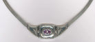 Byzantine Necklace in Sterling Silver with Zircon (PE-59) - ELEFTHERIOU EL