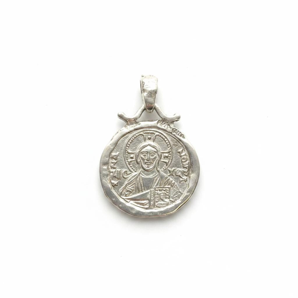 Byzantine Pendant in Sterling silver, Konstantinato pendant (PE-91)