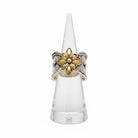 Byzantine Ring in Sterling Silver with Gold 14k (DX-27)