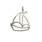 Bronze Candleholder with Greek Traditional Sterling Silver Sailboat (KU-03)
