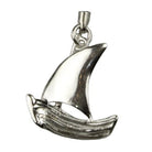 Bronze Candleholder with Greek Traditional Sterling Silver Sailboat (KU-03)