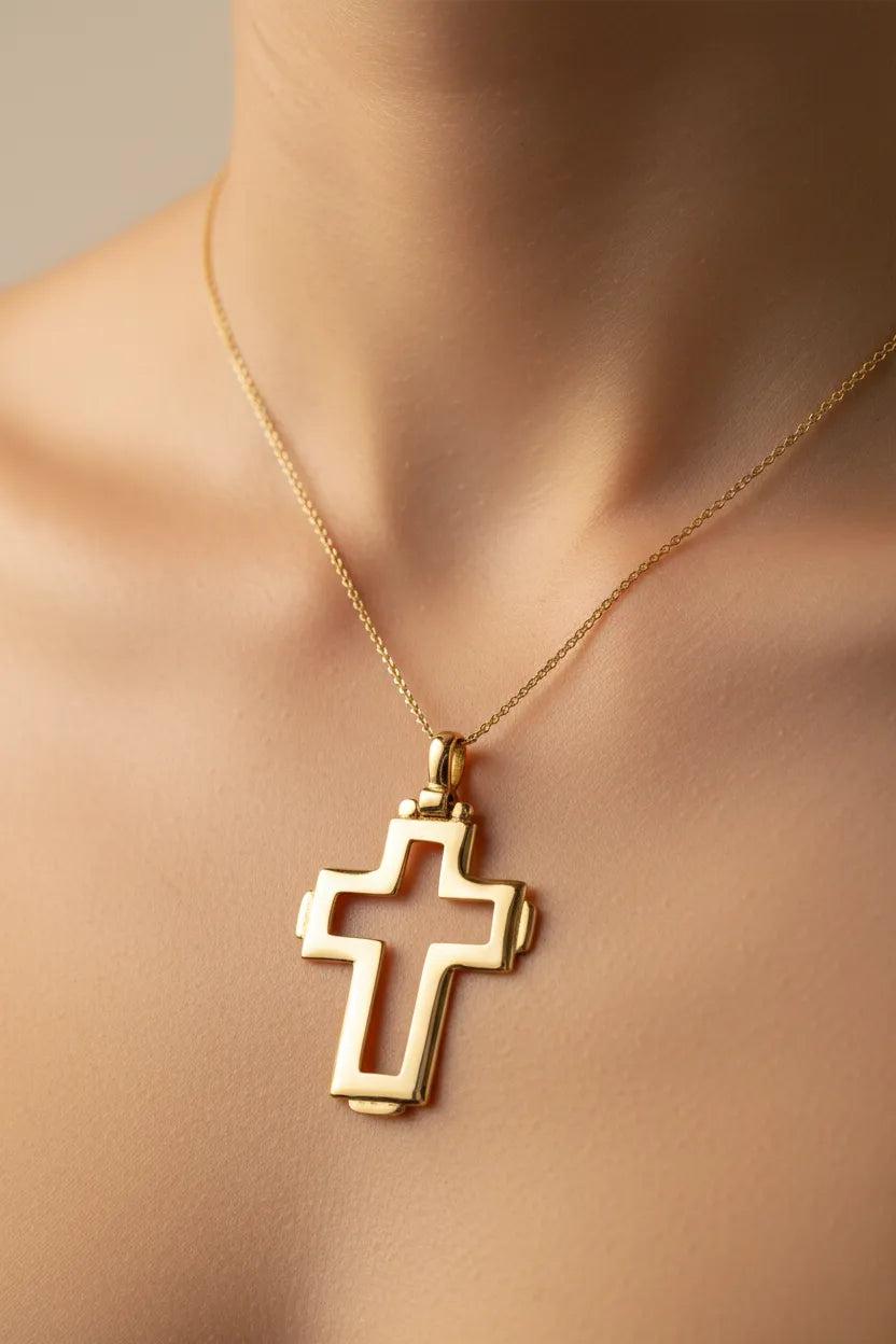 Christening Cross 14k Gold (STX-01)