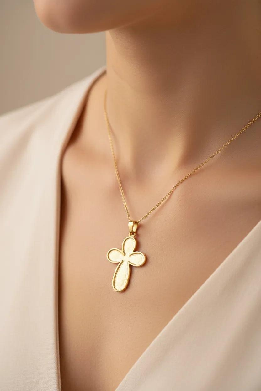 Christening Cross 14k Gold (STX-03)