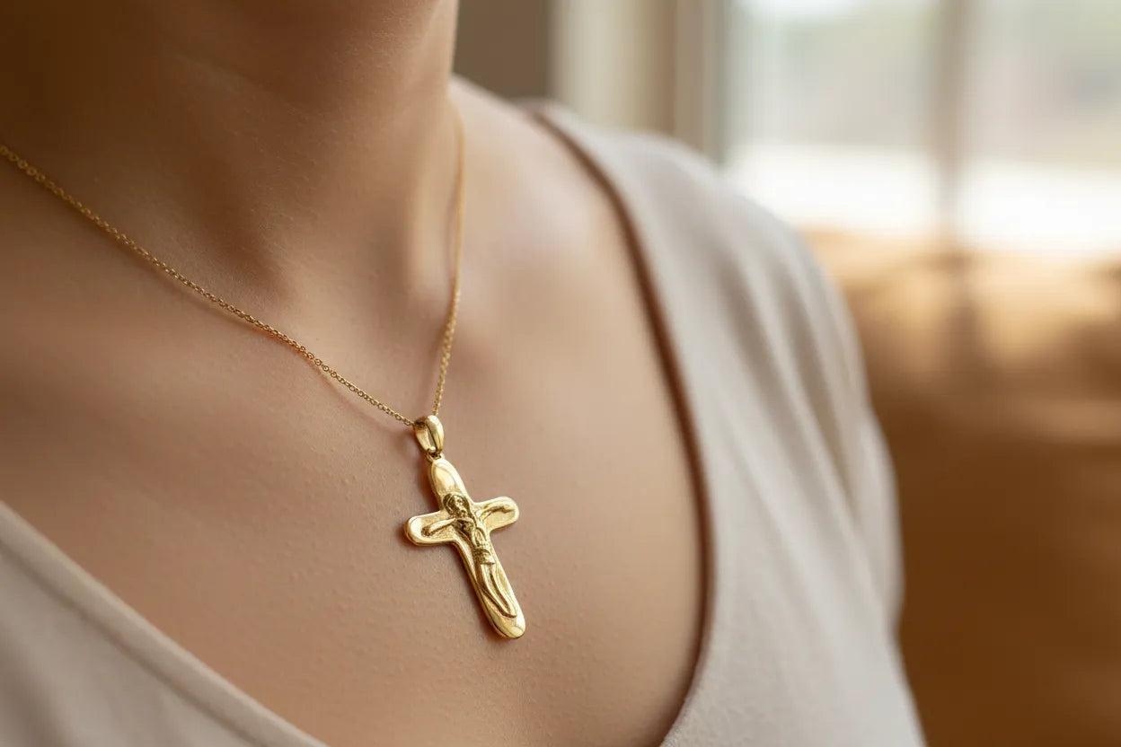 Christening Cross 14k Gold (STX-07)