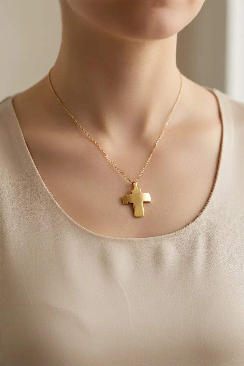 Christening Cross 14k Gold (STX-25)