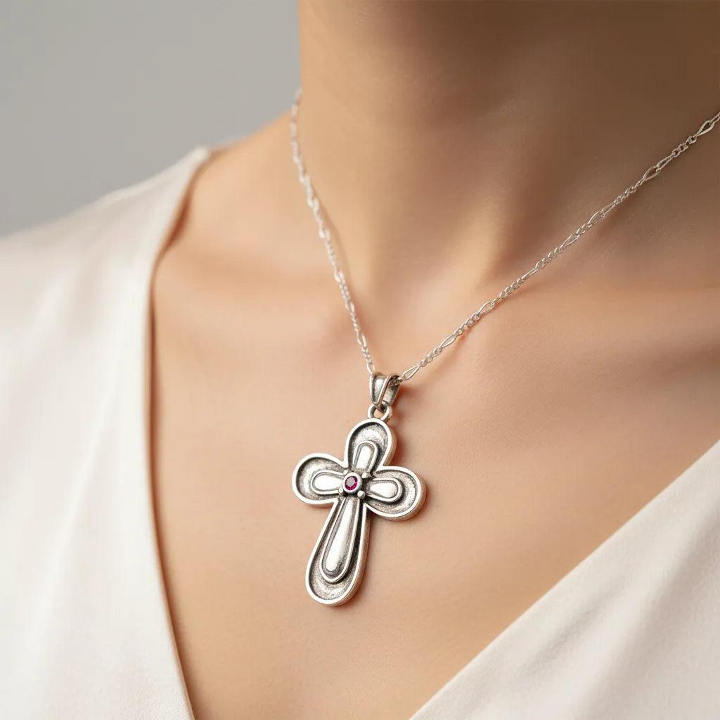 Christening Cross 925 Sterling Silver (STS-08)