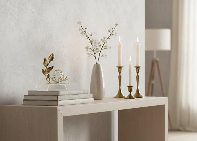 Christmas Decoration, Good Luck Petal Charm on plexiglass, silver charm with bronze leaves, home decor, gift idea, charm favor (PX-07)