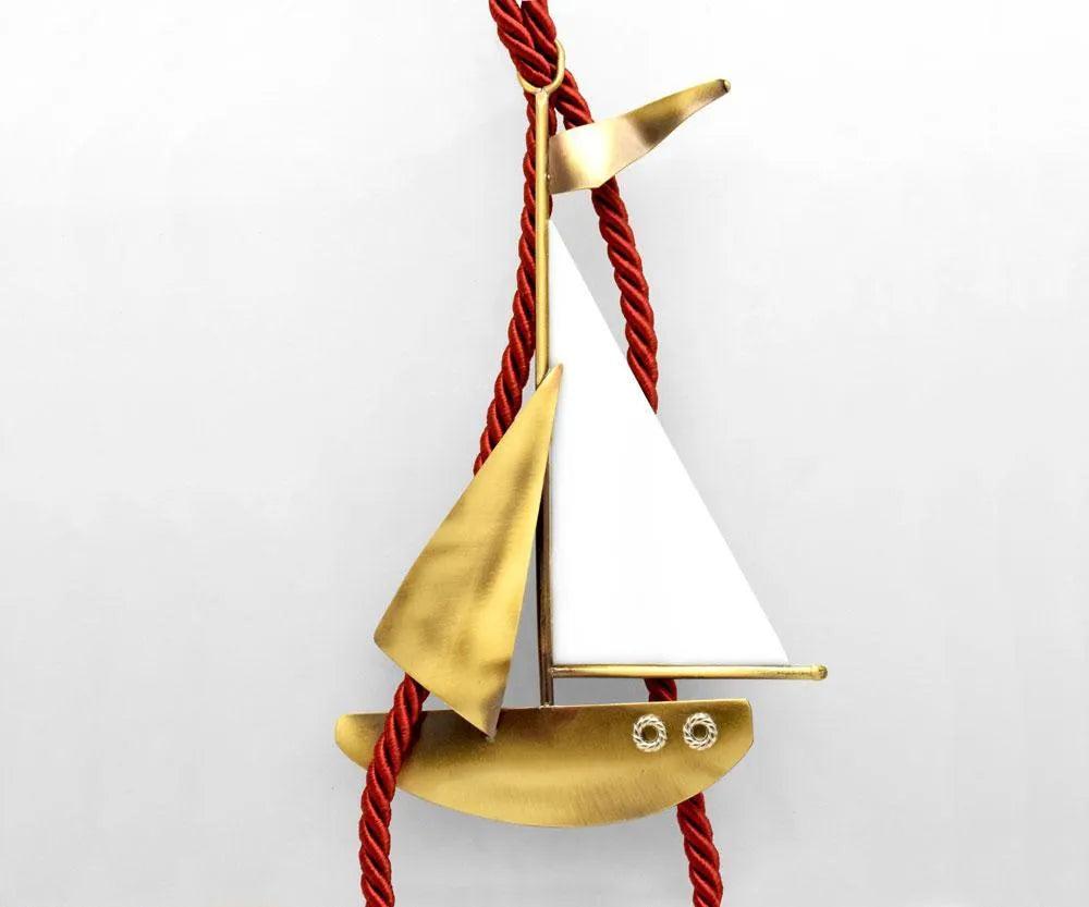 Decorative Sailboat on plexiglass, Bronze Sailboat, Handmade Sailboat, Corporate Gift, Office Decor (Α-95)