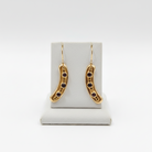 Earrings in 14k gold with Garnet