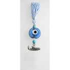 Evil Eye Charm on a tassel, House decoration, holiday decor, welcome gift, silver charm, Airplane Charm