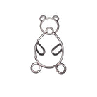 Evil Eye Charm on a tassel, House decoration, holiday decor, welcome gift, silver charm, Baby bear Charm