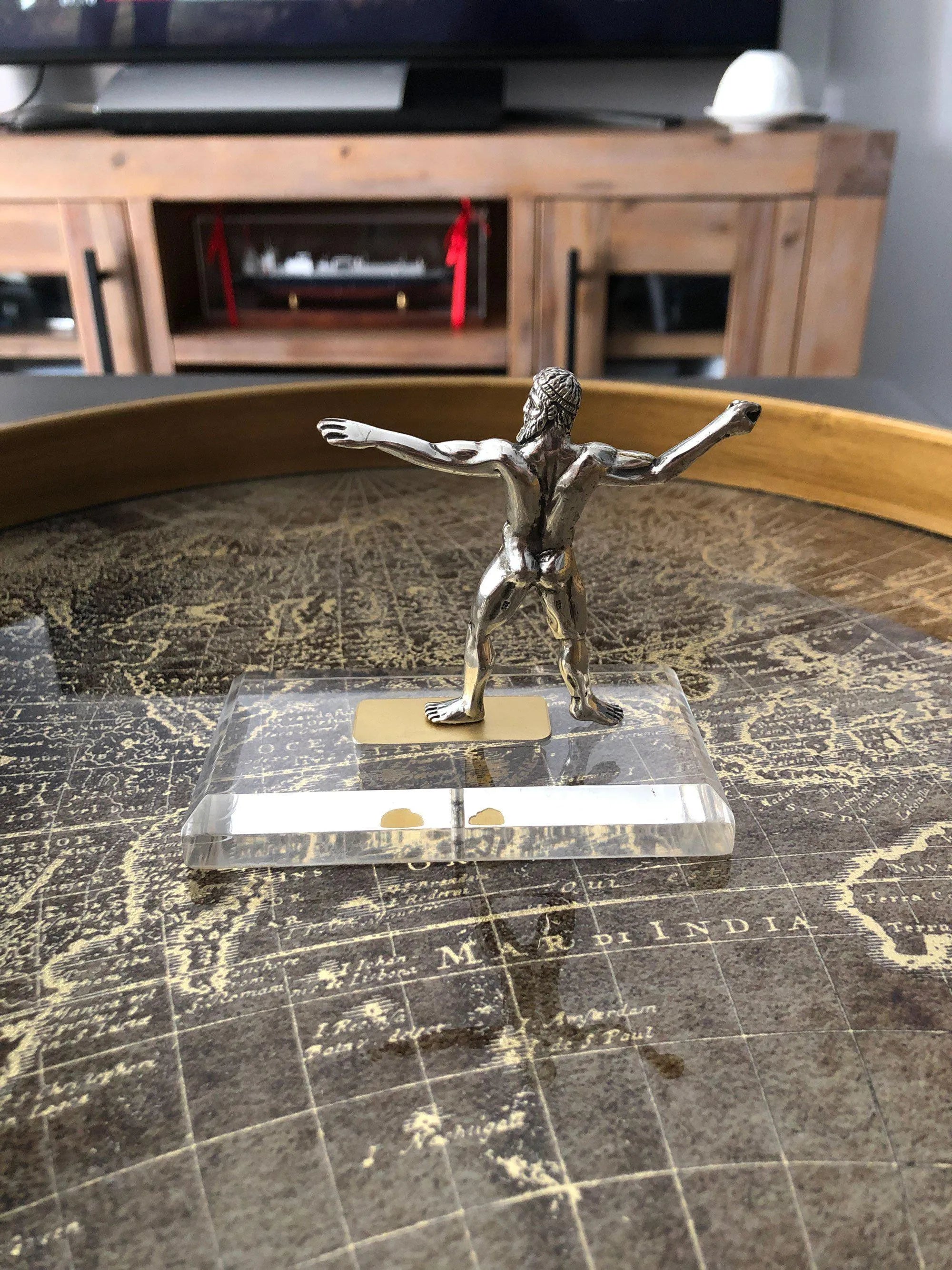 God of Cape Artemision Figure in Sterling Silver, Sterling Silver Statue (A-05) - ELEFTHERIOU EL