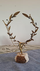 Greek Bronze Olive leaf Wreath (A-73)