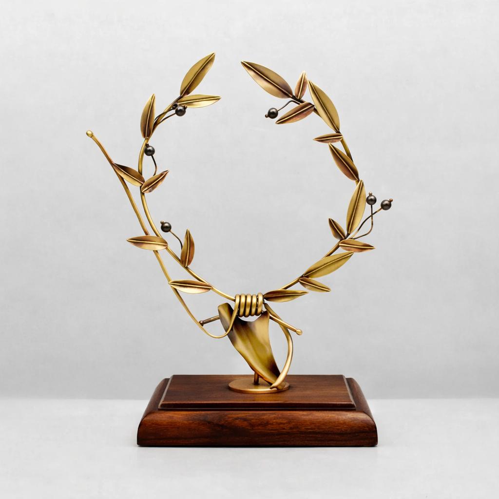 Greek Bronze Olive leaf Wreath (A-73)