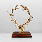 Greek Bronze Olive leaf Wreath (A-73)