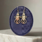 Greek Cycladic Earrings, Greek Earrings, Cycladic Figurine, Lovers Earrings, Gift Earrings, Greek Jewelry (AG-09)