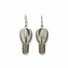 Greek Cycladic Earrings, sterling silver earrings, Greek Jewelry, handmade earrings, Head of a figurine type Plastira Earrings (AG-10)