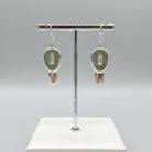 Greek Cycladic Earrings, sterling silver earrings, Greek Jewelry, handmade earrings, Head of a figurine type Plastira Earrings (AG-10)