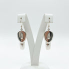 Greek Cycladic Earrings, sterling silver earrings, Greek Jewelry, handmade earrings, Head of a figurine type Plastira Earrings (AG-10)