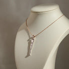 Greek Cycladic pendant, Cycladic jewelry, pendant in sterling silver, Standing female figure (Keros Variety) pendant (PE-96)