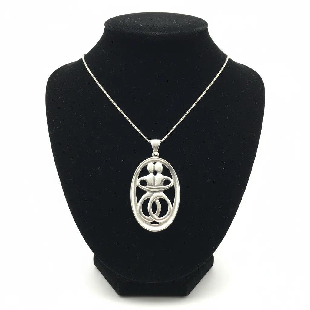 Greek Cycladic pendant, Greek Pendant, Cycladic Figurine, Lovers Pendant, Gift Pendant, Greek Jewelry (PE-97)