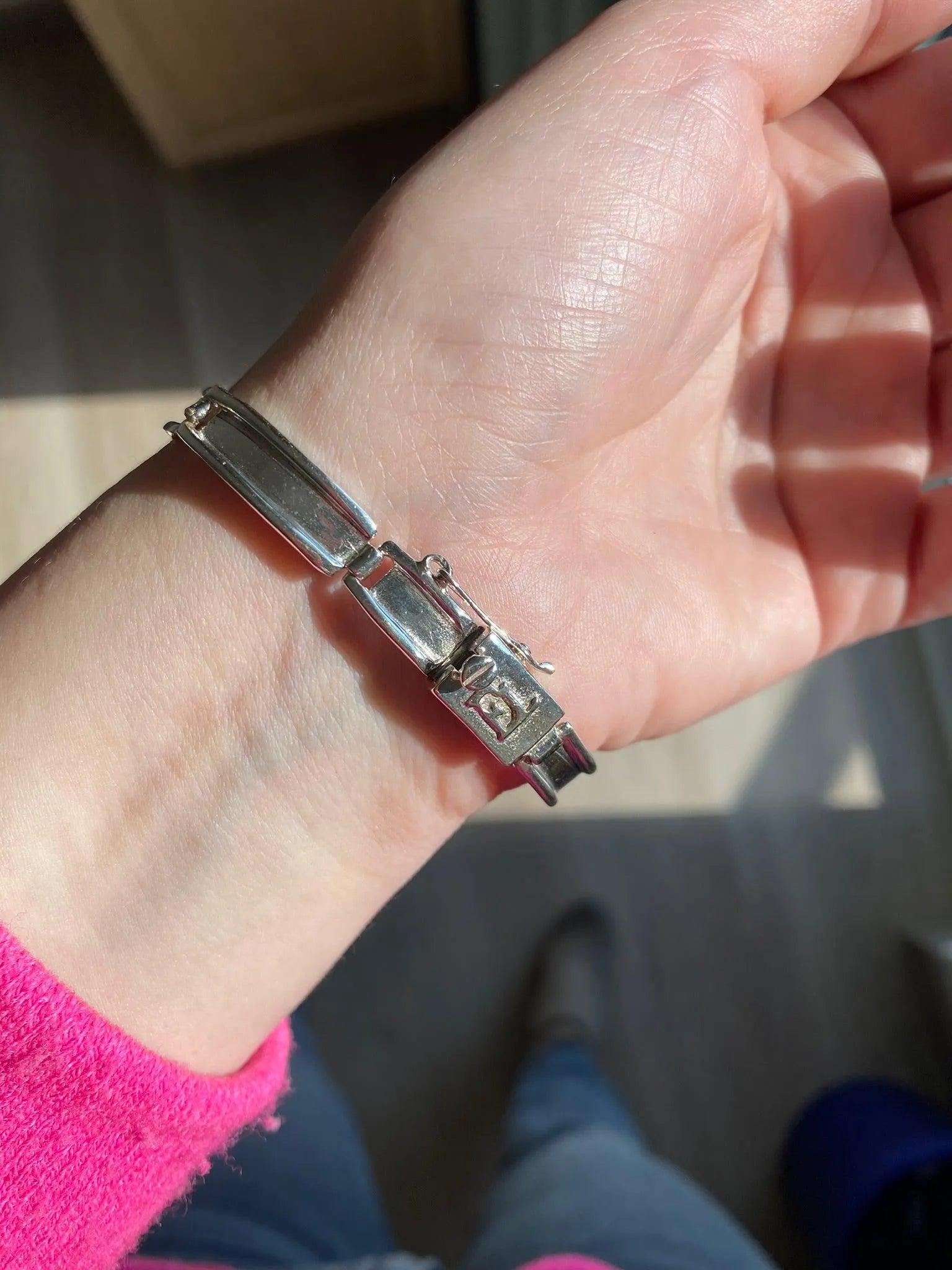 Greek Handmade Bracelet in Sterling Silver (B-151)