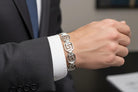 Greek Key Meander Bracelet in Sterling Silver (B-109)