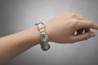 Greek Key Meander Bracelet in Sterling Silver (B-54)