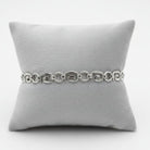 Greek Key Meander Bracelet in Sterling Silver (B-56)