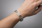 Greek Key Meander Bracelet in Sterling Silver (B-61)
