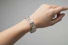 Greek Key Meander Bracelet in Sterling Silver (B-97)