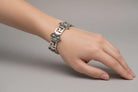 Greek Key Meander Bracelet in Sterling Silver (B-98)