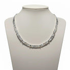 Greek Key Meander Necklace in Sterling Silver (PE-03)