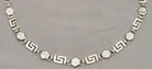 Greek Key Meander Necklace in Sterling Silver (PE-06)