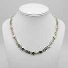 Greek Key Meander Necklace in Sterling Silver (PE-06)