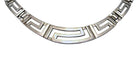 Greek Key Meander Necklace in Sterling Silver (PE-10)