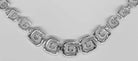 Greek Key Meander Necklace in Sterling Silver (PE-11)