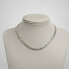 Greek Key Meander Necklace in Sterling Silver (PE-18)