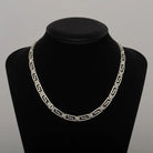 Greek Key Meander Necklace in Sterling Silver (PE-26)