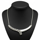 Greek Key Meander Necklace in sterling silver (PE-09)