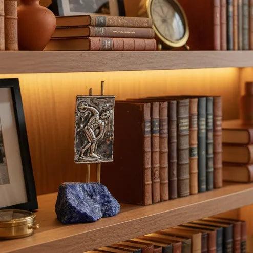 Greek Olympic Diskthrower Figurine in Sterling Silver (A-40-4)