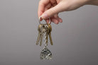 Greek Olympic Wrestlers Key ring in sterling silver (MP-14)