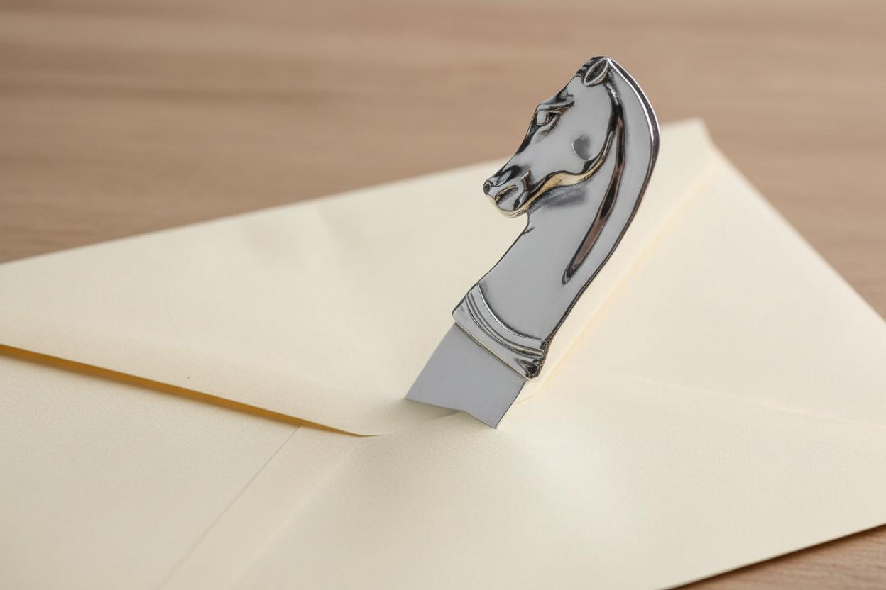 Greek Parthenon Horse Head Letter Opener in Sterling Silver (PC-03)