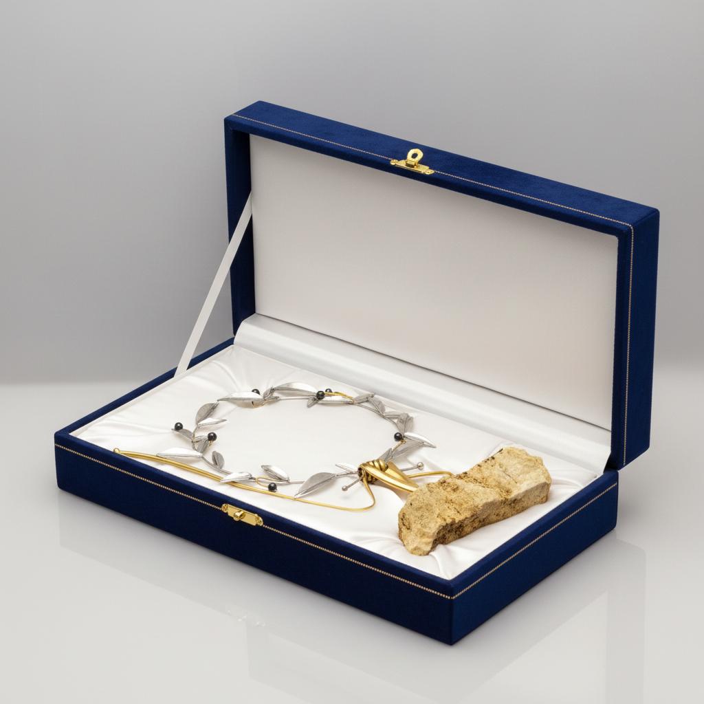 Greek Sterling Silver Olive leaf Wreath (A-81)